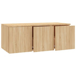 TV Cabinet Sonoma Oak 80x34x30 cm Engineered Wood 801862