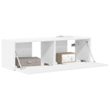 TV Wall Cabinet 98 x 31 x 29.5 cm White Engineered Wood 892229