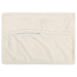 Cushion Cover 6 pcs HOUTEN White 50 x 75 cm Faux Rabbit Fur 919986