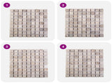 Mosaic Tiles Cream 30 x 30 cm Marble 42033521