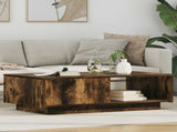 Coffee Table Smoked Oak 95 x 55 x 31 cm Engineered Wood 8000184