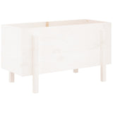 Garden Raised Bed White 101x50x57 cm Solid Wood Pine 825213