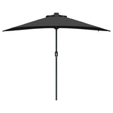 Garden Parasol Black 294 x 150 x 223 cm Polyester and Steel 42003265
