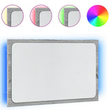 LED Bathroom Mirror Grey Sonoma 60x8.5x38 cm Engineered Wood 834928
