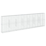Gabion Basket with Cover 700x50x200 cm Galvanised Iron 3295172