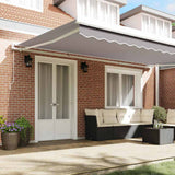 Awning Replacement Fabric Light Grey 5 x 3 m Polyester 42000592