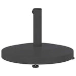 Outdoor Umbrella Base Dark grey 48 x 48 x 32 cm Steel, Concrete 42010012