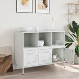 Sideboard White 100.5x39x79 cm Steel 843095