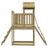 Playhouse with Climbing Wall Impregnated Wood Pine 3155869