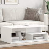 ZNTS Coffee Table White 102x55x35 cm Engineered Wood 848010