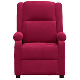 Massage Chair Wine Red Velvet 342415