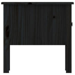 Side Tables 2 pcs Black 50x50x49 cm Solid Wood Pine 813803