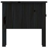 Side Tables 2 pcs Black 50x50x49 cm Solid Wood Pine 813803