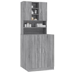 Washing Machine Cabinet Grey Sonoma Engineered Wood 3120183