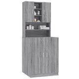 Washing Machine Cabinet Grey Sonoma Engineered Wood 3120183