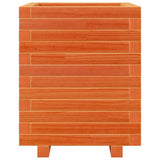 Garden Planter Wax Brown 40x40x49.5 cm Solid Wood Pine 3282511