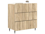 Drawer Cabinet Sonoma Oak 66 x 34.5 x 92 cm Engineered Wood 894377