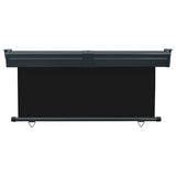 Balcony Side Awning 175x250 cm Black 48436
