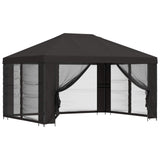 Garden Gazebo with Sidewalls 4 x 3 m Anthracite 900387