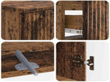 2 Piece Bathroom Cabinet Set ARNHEM Old Wood Engineered Wood 3417529