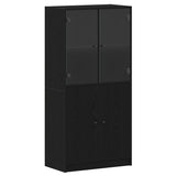 Highboard Black Oak 68 x 37 x142 cm 3329301