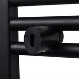 Black Bathroom Central Heating Towel Rail Radiator 500x1160mm 141907