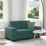 Sofa Dark Green 160 x 77 x 82 cm Fabric 4105112