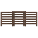 ZNTS Radiator Cover Brown Oak 205x21.5x83.5 cm Engineered Wood 852723