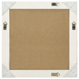 320332 Wall Mirror Baroque Style 60x60 cm White