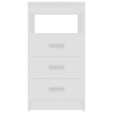Drawer Cabinet White Engineered wood Compact Drawer Cabinet 801805