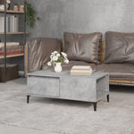 ZNTS Coffee Table Concrete Grey 90x50x36.5 cm Engineered Wood 821120