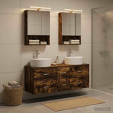 Bathroom Furniture Set 5 pcs Smoked Oak 3406923