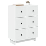 Drawer Cabinet White 66 x 34.5 x 90 cm Engineered Wood 893915