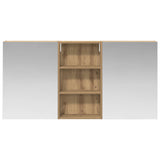 Bathroom Cabinet Set 3 pcs 140 x 14.5 x 70 cm Engineered wood 3403783
