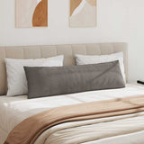 Sofa Pillows 2 pcs Light Grey 145 x 40 cm Corduroy Fabric 42013860