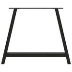 ZNTS Coffee Table Legs A-Shaped 2 pcs Black 90x cm Steel 4012860