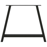 ZNTS Coffee Table Legs A-Shaped 2 pcs Black 90x cm Steel 4012860