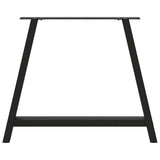 Dining Table Legs A-Shaped 2 pcs Black 90x cm Steel 4012860