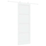 Sliding Door ORKDAL White 83 x 232 cm Solid Pine Wood 3333425