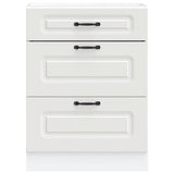 Kitchen Base Cabinet "Kalmar" White Engineered Wood 854279