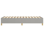 Box Spring Bed Frame Light Grey Single Fabric 3121205