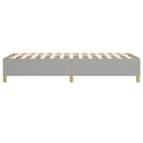 Box Spring Bed Frame Light Grey Single Fabric 3121205