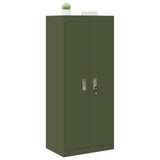 Storage Cabinet Olive Green 60 x 40 x 140 cm Steel 891740