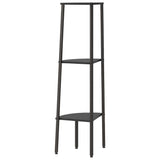 3-Tier Corner Shelf Black 45,5x31,5x120 cm 336390