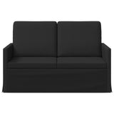 2 Seater Sofa Black 130 x 81 x 82 cm Fabric 42041042