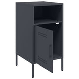 Bedside Cabinet Anthracite 36x39x68 cm Steel 843070