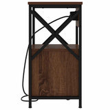 Bedside Cabinet 2 pcs Brown Oak 40 x 31 x 60 cm Engineered Wood 859469