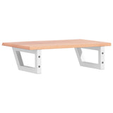 Basin Shelf Wall Mounted Steel and Solid Wood Oak 3302562
