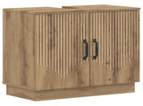 2 Piece Bathroom Cabinet Set HOORN Artisan Oak Engineered Wood 3418043