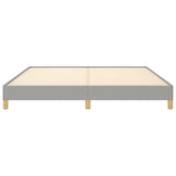 Bed Frame without Mattress Light Grey 180x200cm Super King Fabric 349836